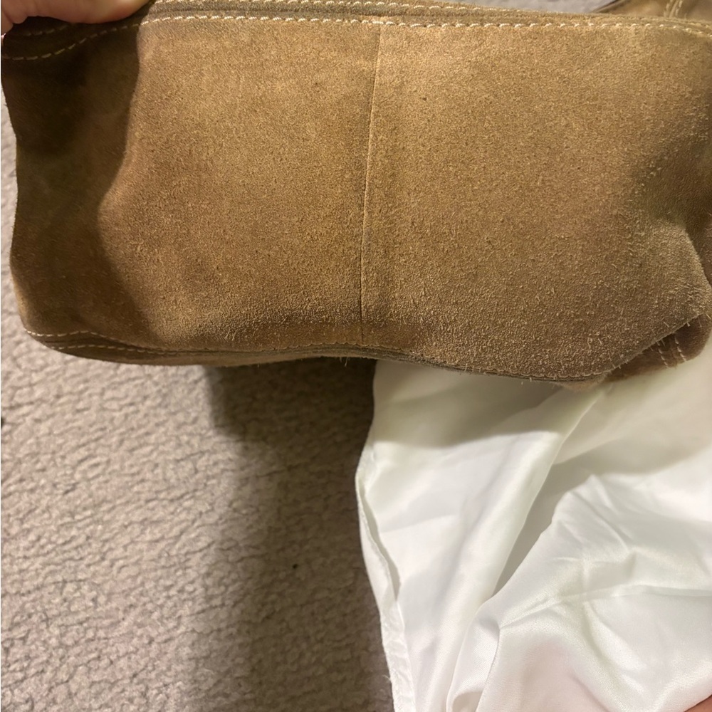 Michael Kors Tan Suede and Leather Hobo Bag - Picture 4 of 5